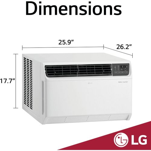  LG 18,000 BTU 230V Dual Inverter Window Air Conditioner with Wi-Fi Control