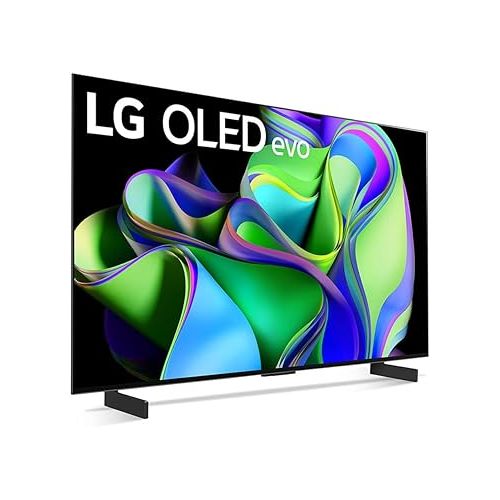  LG OLED77C3PUA OLED evo C3 77 Inch HDR 4K Smart OLED TV 2023 (Renewed) Bundle with 2 YR CPS Enhanced Protection Pack