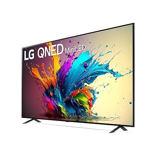  LG 75-Inch Class QNED90T Series Mini LED Smart TV 4K Processor Flat Screen with Magic Remote AI-Powered with Alexa Built-in (75QNED90TUA, 2024)