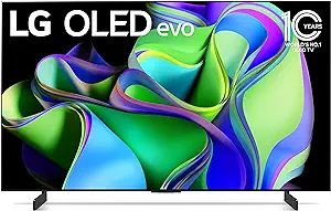 LG C3 Series 42-Inch Class OLED evo 4K Processor Smart TV for Gaming with Magic Remote AI-Powered OLED42C3PUA, 2023 with Alexa Built-in (Renewed)
