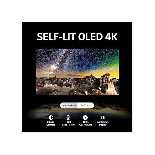  LG C3 Series 42-Inch Class OLED evo 4K Processor Smart TV for Gaming with Magic Remote AI-Powered OLED42C3PUA, 2023 with Alexa Built-in (Renewed)