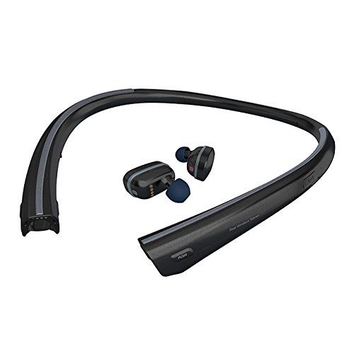  LG TONE FREE HBS-F110 Wireless Bluetooth Earbuds with Charging Neckband  Black