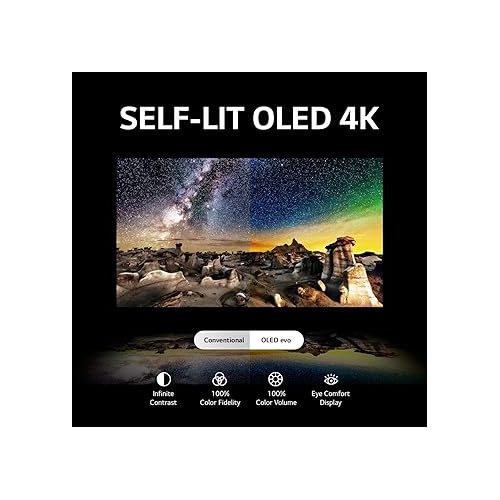  LG C3 Series 65-Inch Class OLED evo 4K Processor Smart Flat Screen TV for Gaming with Magic Remote AI-Powered OLED65C3PUA, 2023 with Alexa Built-in (Renewed)