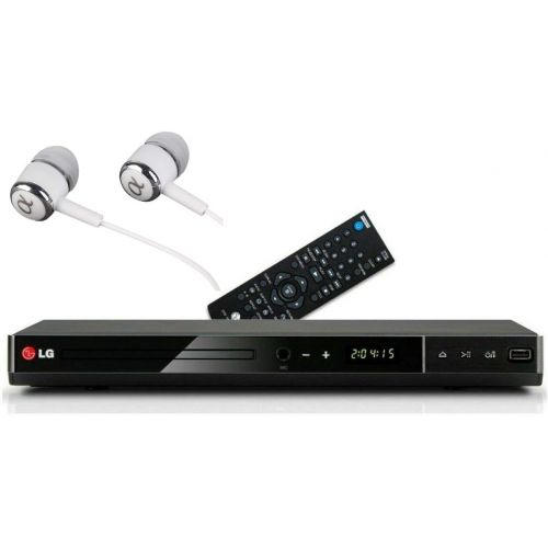  [아마존베스트]LG DP547 REGION FREE DVD / CD / WMA player Multi format playback including DivX HD, Progressive scan, Karaoke Jack with USB / FREE ALPHASONIK EARBUDS