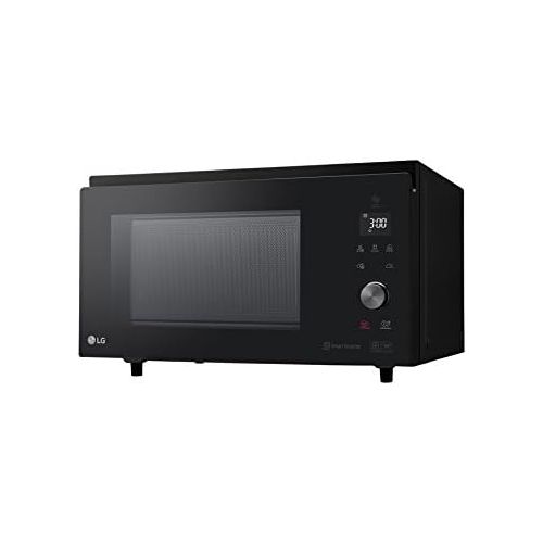  LG MJ3965BPS Mikrowelle, 4-in-1, Smart Inverter, maximal 1.850W, Grill 950W, Mirkowelle 1.100W, 9Liter Fassungsvermoegen, Schwarz