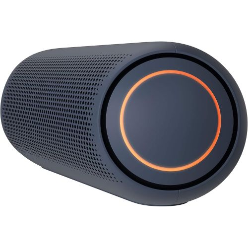  LG XBOOM Go Speaker PL5 Portable Wireless Bluetooth, Dual Action Bass, Sound by Meridian, Water-Resistant, Sound Boost EQ, 18 Hour Battery Life, LED Lighting - Black