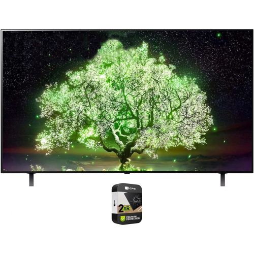  LG OLED65A1PUA 65 Inch A1 Series 4K HDR Smart TV with AI ThinQ 2021 Bundle with Premium 2 YR CPS Enhanced Protection Pack