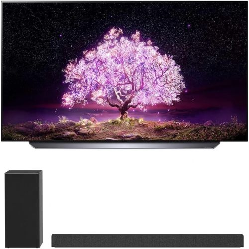  LG OLED65C1PUB 65 Inch 4K Smart OLED TV with AI ThinQ (2021 Model) Bundle with LG SP7Y 5.1 Channel High Res Audio DTS Virtual:X Sound Bar with Wireless Subwoofer
