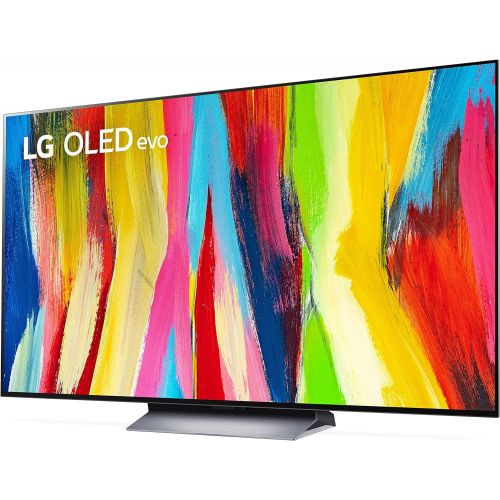  LG 65-Inch Class OLED evo C2 Series Alexa Built-in 4K Smart TV, 120Hz Refresh Rate, AI-Powered 4K, Dolby Vision IQ and Dolby Atmos, WiSA Ready, Cloud Gaming (OLED65C2PUA, 2022)
