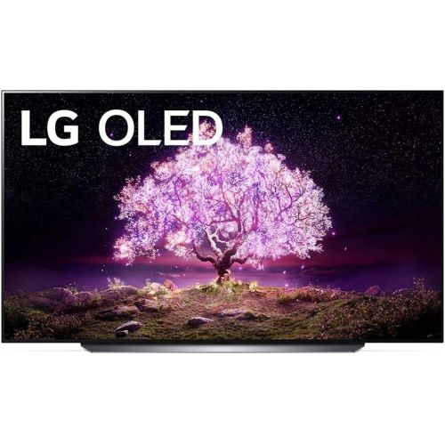  LG OLED83C1PUA 83 inch Class 4K Smart OLED TV with AI ThinQ (2021 Model) Bundle with Premium 4 YR CPS Enhanced Protection Pack