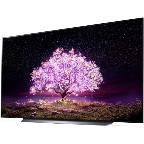  LG OLED83C1PUA 83 inch Class 4K Smart OLED TV with AI ThinQ (2021 Model) Bundle with Premium 4 YR CPS Enhanced Protection Pack