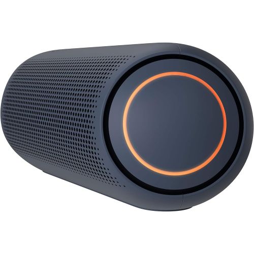  LG XBOOM Go Speaker PL5 Portable Wireless Bluetooth, Dual Action Bass, Sound by Meridian, Water Resistant, Sound Boost EQ, 18 Hour Battery Life, LED Lighting Black