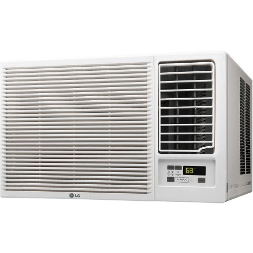  LG 7,500 115V Window-Mounted 3,850 BTU Supplemental Heat Function Air Conditioner, White