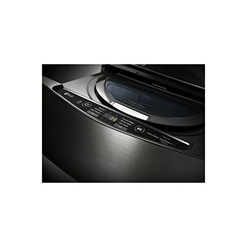  LG 1.0 Cu. Ft. Black Stainless Steel SideKick Pedestal Washer