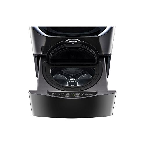  LG 1.0 Cu. Ft. Black Stainless Steel SideKick Pedestal Washer