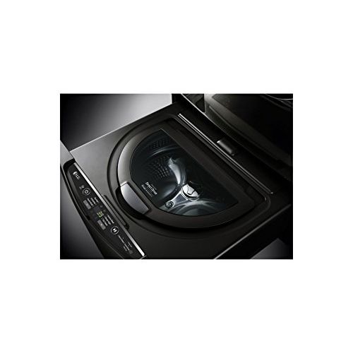  LG 1.0 Cu. Ft. Black Stainless Steel SideKick Pedestal Washer