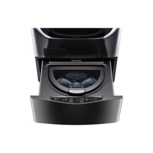  LG 1.0 Cu. Ft. Black Stainless Steel SideKick Pedestal Washer