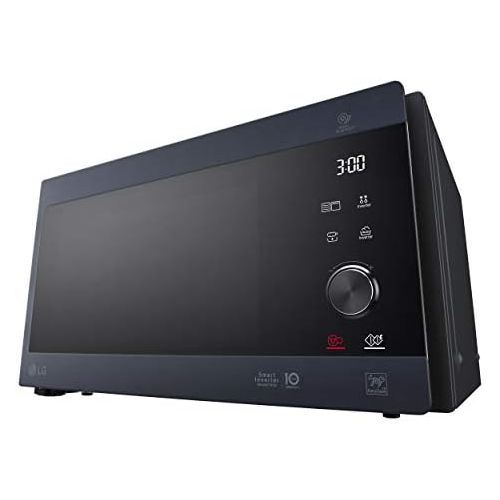  [아마존베스트]LG MH6565CPW Smart Inverter Microwave 1000 W, Grill 900 W, Micro+Grill 1450 W, 25 Litre Capacity, LED Display, Crispy Plate, Inner Plate 292 mm, Matte Black