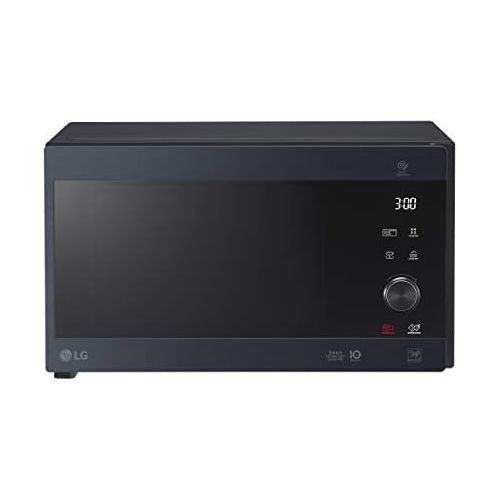  [아마존베스트]LG MH6565CPW Smart Inverter Microwave 1000 W, Grill 900 W, Micro+Grill 1450 W, 25 Litre Capacity, LED Display, Crispy Plate, Inner Plate 292 mm, Matte Black