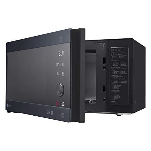  [아마존베스트]LG MH6565CPW Smart Inverter Microwave 1000 W, Grill 900 W, Micro+Grill 1450 W, 25 Litre Capacity, LED Display, Crispy Plate, Inner Plate 292 mm, Matte Black