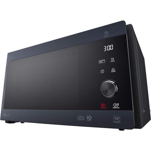  [아마존베스트]LG MH6565CPW Smart Inverter Microwave 1000 W, Grill 900 W, Micro+Grill 1450 W, 25 Litre Capacity, LED Display, Crispy Plate, Inner Plate 292 mm, Matte Black