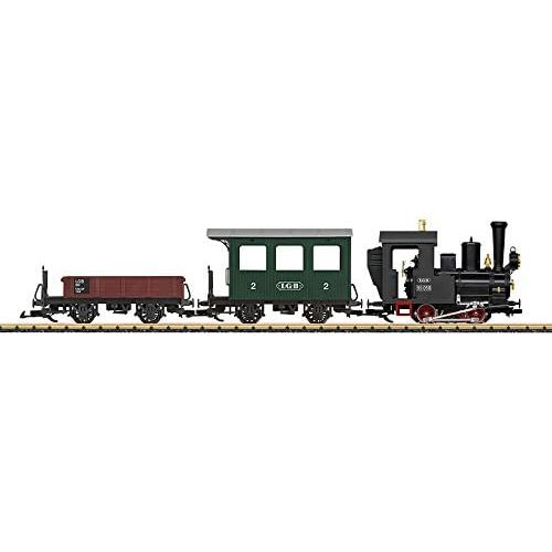  European Steam Starter Set -- LGB 0-4-0T, 2 Cars, Track Circle, Power Pack