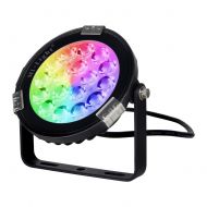 LGIDTECH Mi.Light 9W RGB+CCT DC 24V Outdoor LED 2.4GHz WiFi Garden Spotlight 16 Million Colors Changing,Color Temperature Adjustable Works With Remote Smartphone Control Via iBox H