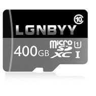 LGNBYY 400GB Micro SD SDXC Card High Speed Class 10 Memory SD Card with SD Adapter