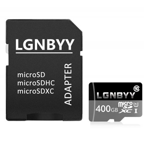  LGNBYY 400GB Micro SD SDXC Card High Speed Class 10 Memory SD Card with SD Adapter