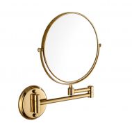 LIAN 8 Inches Cosmetic Mirrors Wall-Mounted Bathroom Makeup Mirrors Toilet Folding Double-Sided Magnifying Vanity Mirrors
