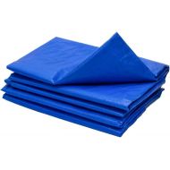 LIANGLIANG-pengbu LIANGLIANG Tarpaulin Waterproof Outdoor Rainproof Sunscreen Preservative Multipurpose Metal Buttonhole PE Plastic, 20 Sizes (Color : Blue, Size : 4x3m)