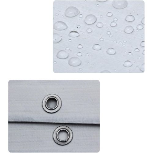  LIANGLIANG-pengbu LIANGLIANG Tarpaulin Waterproof Outdoor Rainproof Sun Protection Wear-Resistant Foldable Tarpaulin with Metal Hole Eye Plastic, 8 Sizes (Color : White, Size : 34M)