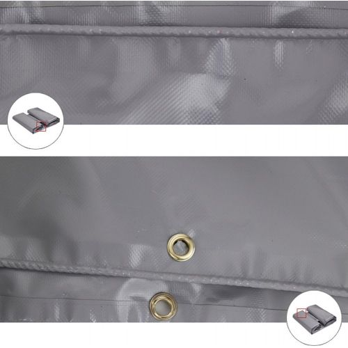  LIANGLIANG-pengbu LIANGLIANG Tarpaulin Waterproof Rainproof Thicken Foldable Wear Resistant with Metal Hole Eye PVC Plastic, 11 Sizes (Color : Gray, Size : 2x3m)