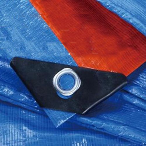  LIANGLIANG-pengbu LIANGLIANG Tarpaulin Waterproof Double-Sided Waterproof Sun Protection Thicken Odorless Tarpaulin with Metal Hole Eye PE Plastic, 9 Sizes (Color : Blue, Size : 3.8x2.8m)