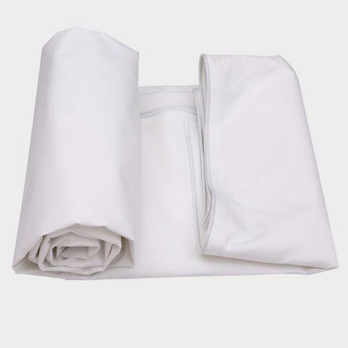  LIANGLIANG-pengbu LIANGLIANG Tarpaulin Waterproof Outdoor Double-Sided Waterproof Sun Protection Thicken Odorless with Metal Hole Eye Plastic, 7 Sizes (Color : White, Size : 5.9x3.8m)