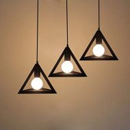 LIBINA Lamp Triangle Metal Black, Mood Lamp Vintage Decoration for Bedroom Living Room Dining Room Boutique Restaurant Cafe Bar