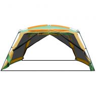 LIBWX Beach Tent Sun Shelter,Outdoor Pergola Small Canopy Camping 8-10 People Barbecue Awning Portable Folding Beach Canopy