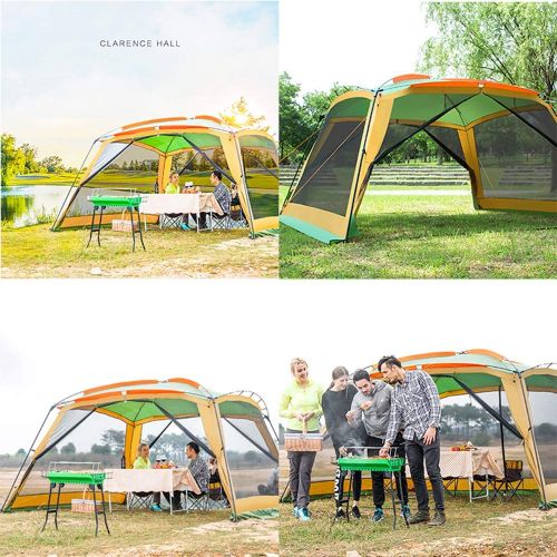  LIBWX Beach Tent Sun Shelter,Outdoor Pergola Small Canopy Camping 8-10 People Barbecue Awning Portable Folding Beach Canopy