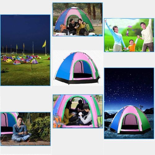  LIBWX Outdoor Pop Up Tent Hydraulic UV Beach Tent 2-3 Man Automatic Dome Tents Family Sun Tent ForCamping, Outdoor, Garden, Fishing, Picnic