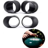 [아마존베스트]LICHENGTAI 4pcs drum finger sleeve, silicone finger picks for percussion instrument, knocking play finger cover for steel tongue drum