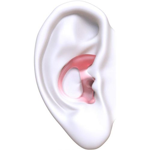  [아마존베스트]LIFE IS SIMPLE Ear insert for sound tube  more pleasant thanks to high-quality silicone  3 sizes, left
