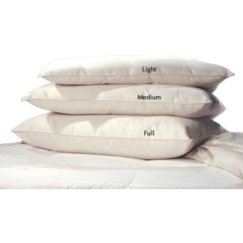  LIFEKIND Certified Organic Cotton Pillow Light Loft (Standard) - Perfect for Kids - Handmade in the USA