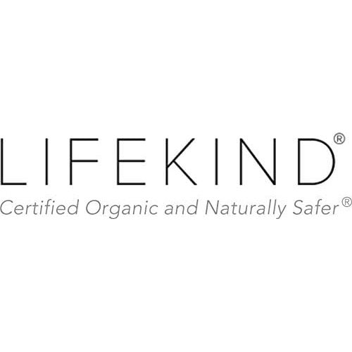  LIFEKIND Certified Organic Pillow; Size: Standard, Loft: Light - Perfect for Kids, GOTS-Certified Organic Wool Fill, Made in The USA