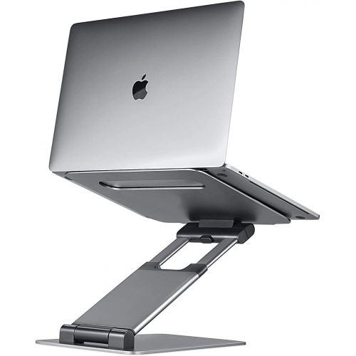  [아마존베스트]LIFELONG Ergonomic Laptop stand for desk, Adjustable height up to 20, Laptop riser computer stand for laptop, Portable laptop stands, Fits MacBook, Laptops 10 15 17 inches, Laptop holder an