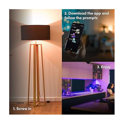  LIFX Color, A19 1100 lumens, Wi-Fi Smart LED Light Bulb, Billions of Colors and Whites, No bridge required, Works with Alexa, Hey Google, HomeKit and Siri, Multicolor