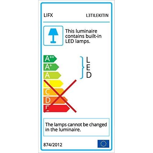  [아마존 핫딜]  [아마존핫딜]LIFX Tile Kit, 5 WLAN-fahige LED-Panels, inkl. Stromversorgung