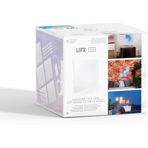  [아마존 핫딜]  [아마존핫딜]LIFX Tile Kit, 5 WLAN-fahige LED-Panels, inkl. Stromversorgung