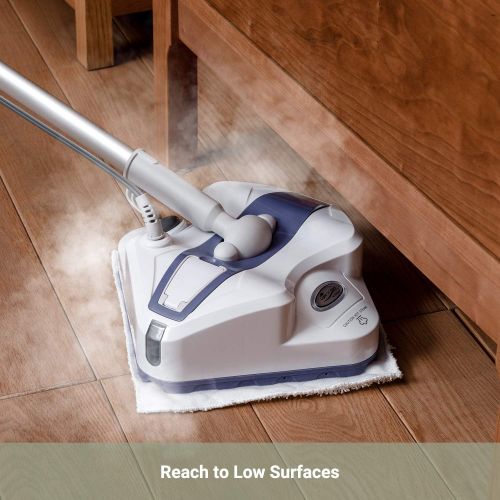  LIGHT N EASY Steam Mop, Powerful Floor Steamer Cleaner Mopper with Automatic Steam Control for Hardfloor, Laminate, Tile, Grout and Carpet, S7338 (White Violet)