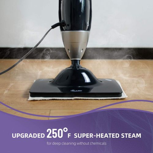  [아마존베스트]LIGHT N EASY Steam Mop Cleaners 5-in-1 with Detachable Handheld Unit, Multi-Purpose Floor Steamer for Hardwood/Grout/Tile/Laminate, Handheld Cleaner for Kitchen/Clothes/Sofa/Window