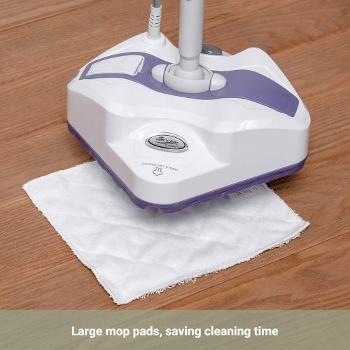  [아마존베스트]LIGHT N EASY Electric Foor Steamer for Hardwood/Tile/Rug/Laminate,Wood Floor Mop Steam with Swivel Head,M Water Tank (7338ANW), 20 Feet Power Cord